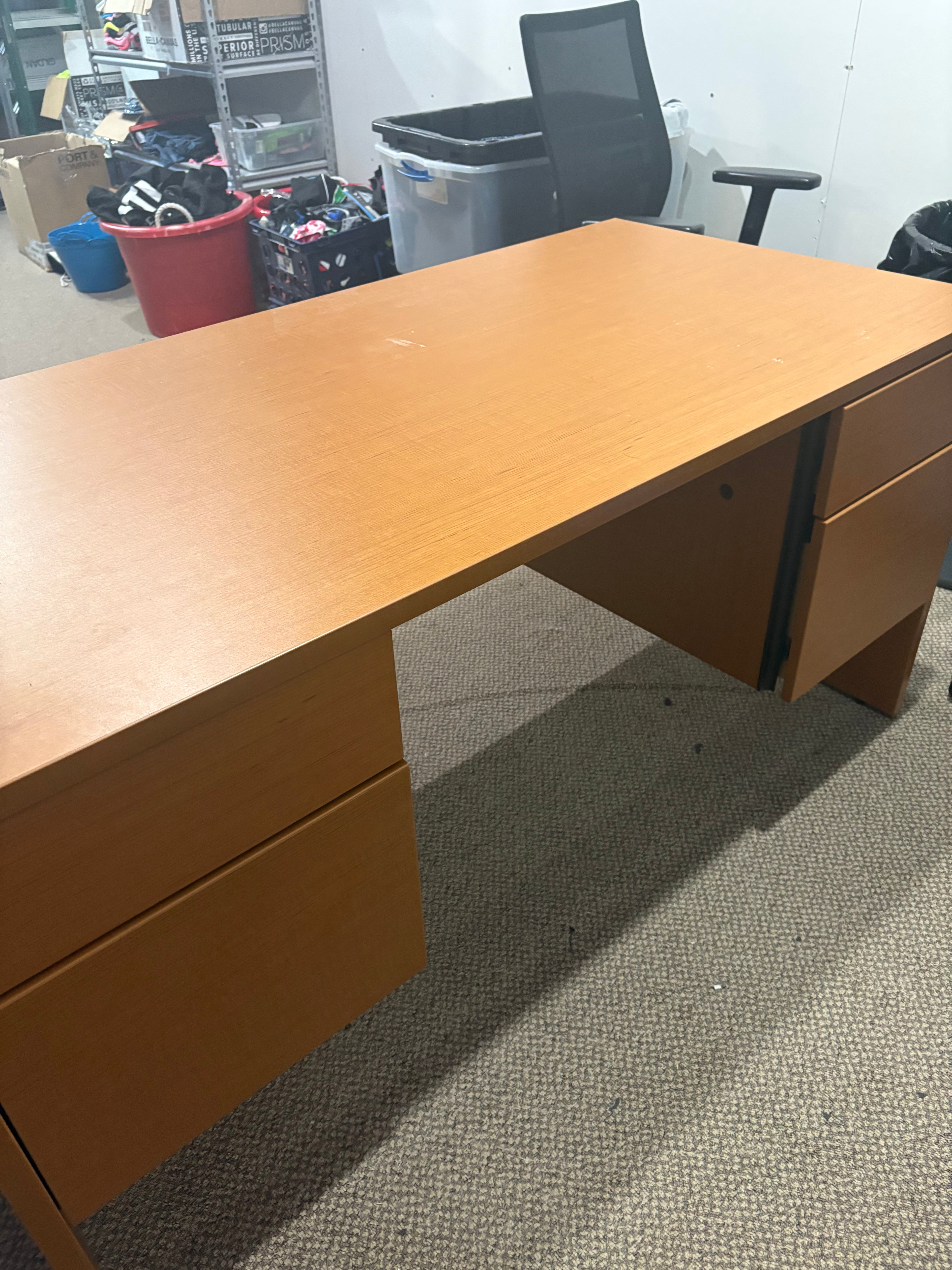 FOUR Solid Office Desks – 5 ft × 30 in – Take ’Em ALL!