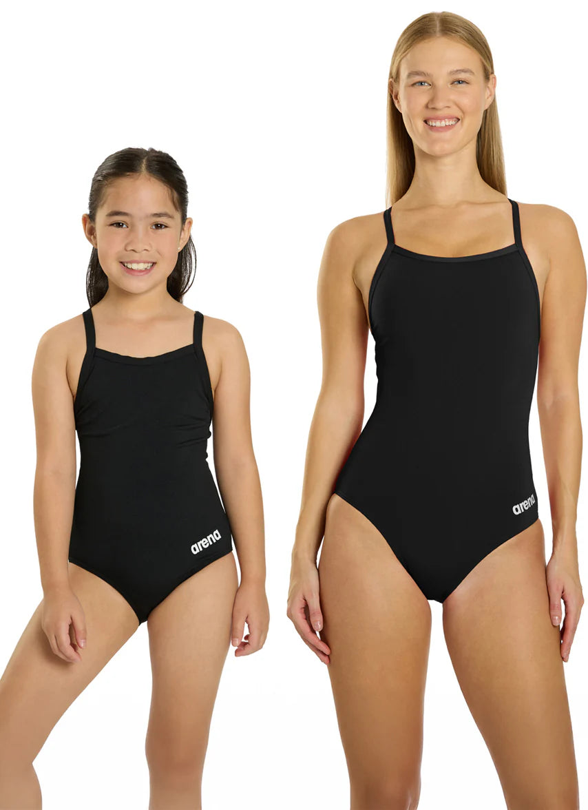 Women's Solid Light Drop Back One Piece Swimsuit