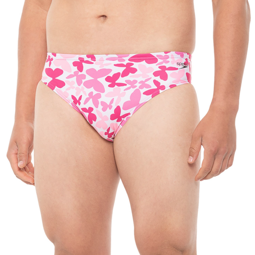 Speedo Swim Brief Mens Turnz Pink Butterfly Brief Swimsuit