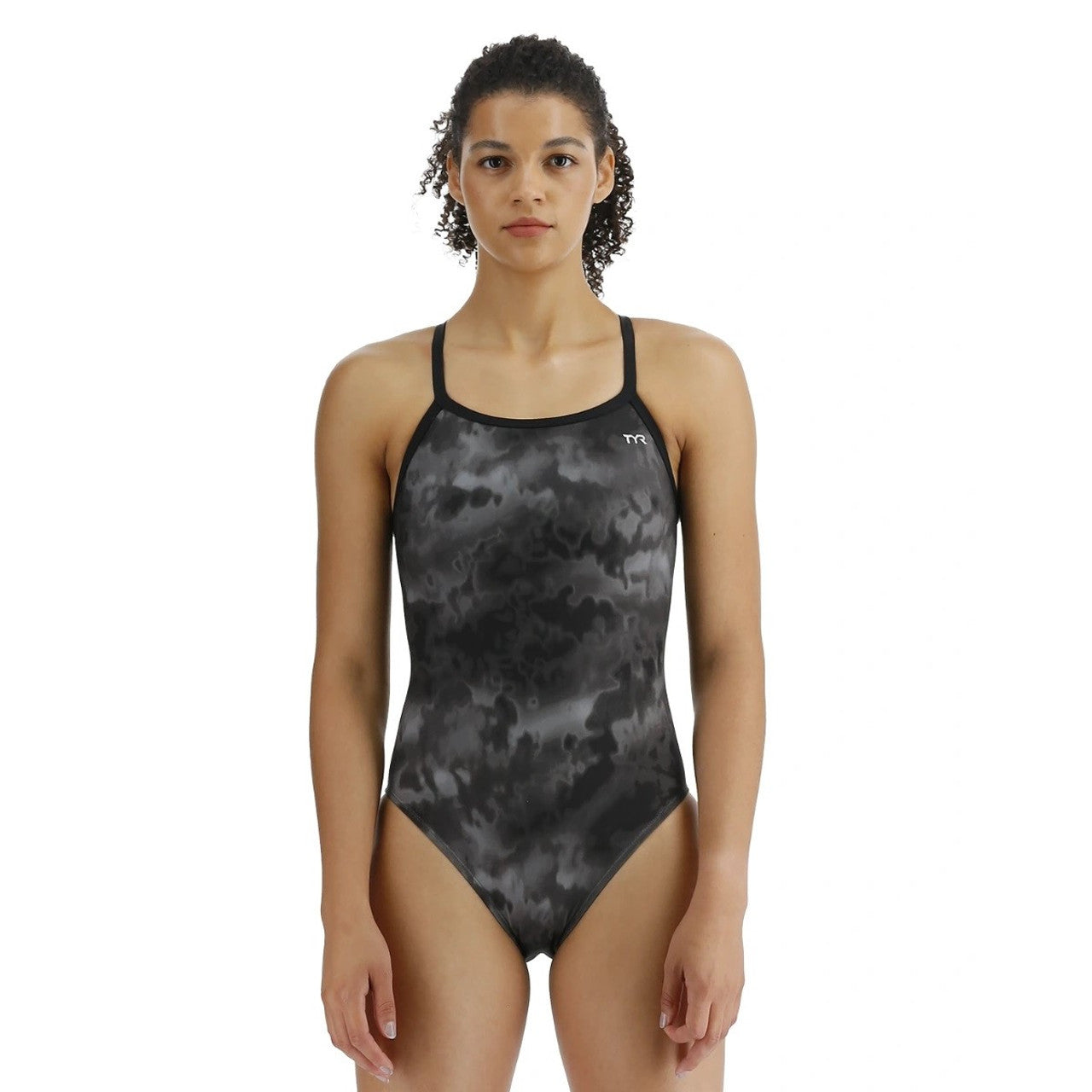 TYR Blackout Camo Diamondfit--black straps